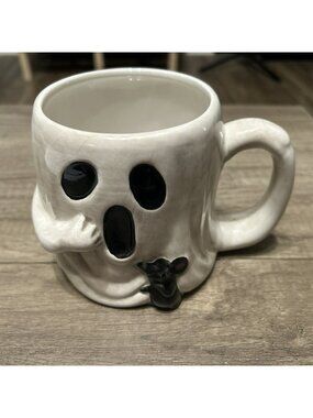 Blue Sky Ghost Ceramic Mug With Mouse Design 2021